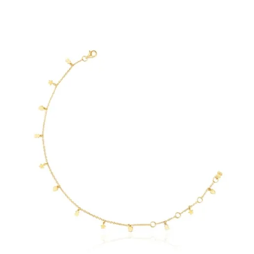 Tobillera con baño de oro 18 kt sobre plata Cool Joy^TOUS Online