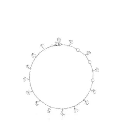 Tobillera de plata motivos Bold Motif^TOUS