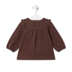 Vestido de niña a rayas Black naranja^TOUS Clearance