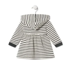 Vestido de niña con capucha Black crudo^TOUS New