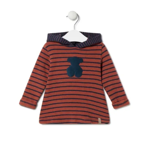 Vestido de niña con capucha Blue azul marino^TOUS